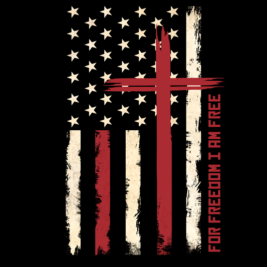 Freedom Distressed Baseball Hat (Christian Cotton Twill Cap)