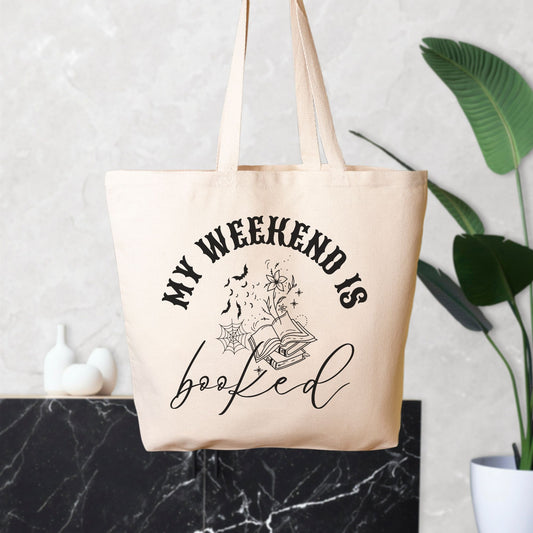 Weekend Booked Oversized Tote Bag