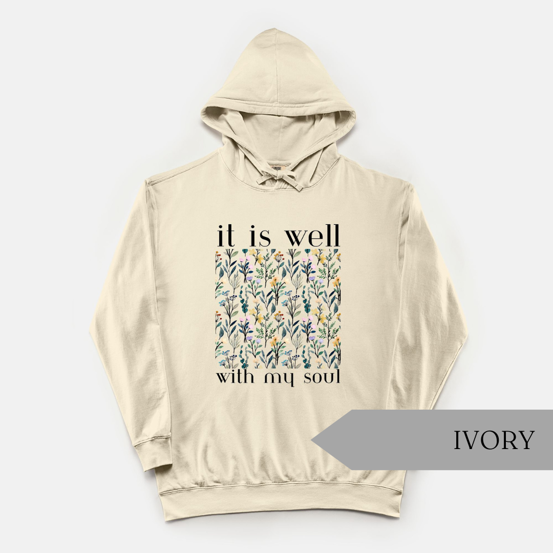 It Is Well Lightweight Hooded Sweatshirt