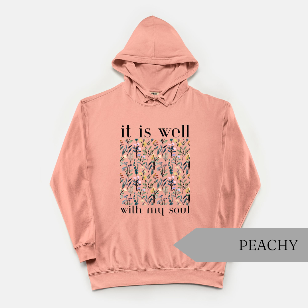 It Is Well Lightweight Hooded Sweatshirt