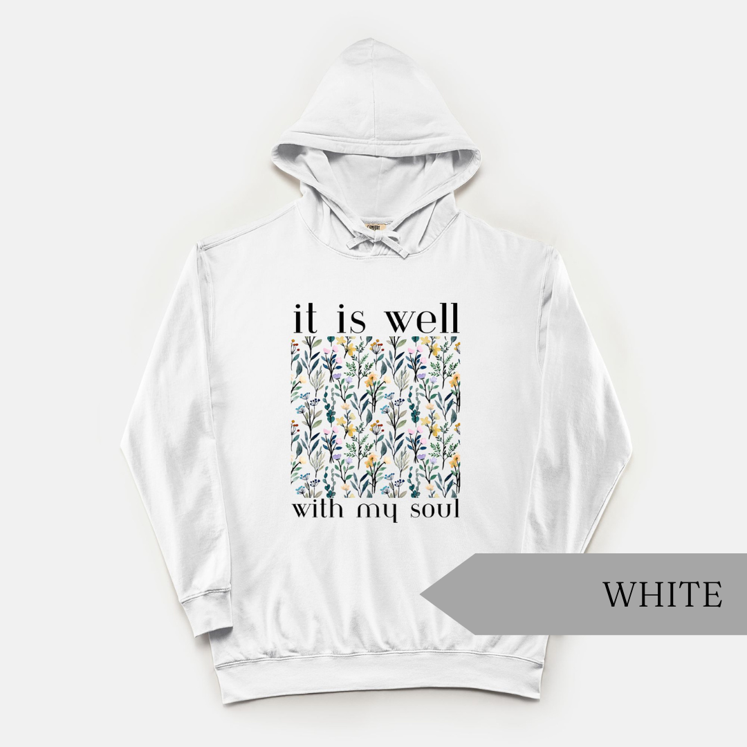 It Is Well Lightweight Hooded Sweatshirt