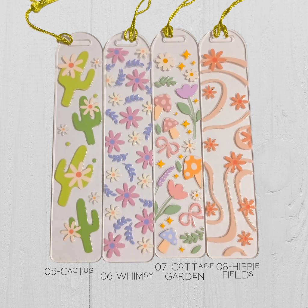 Spring Acrylic Bookmarks (Spring26 Collection)