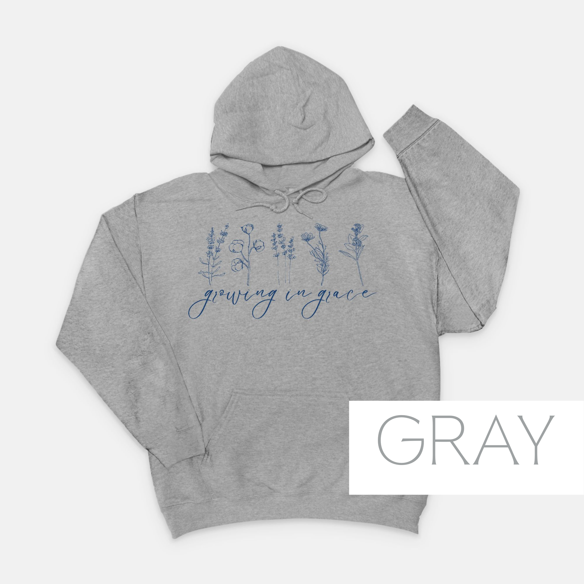 Growing in Grace: Christian Quote Hoodie