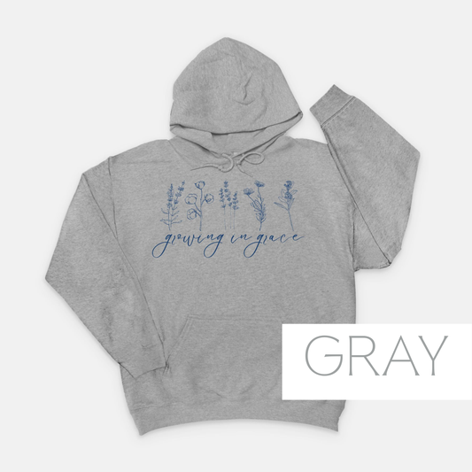Growing in Grace: Christian Quote Hoodie