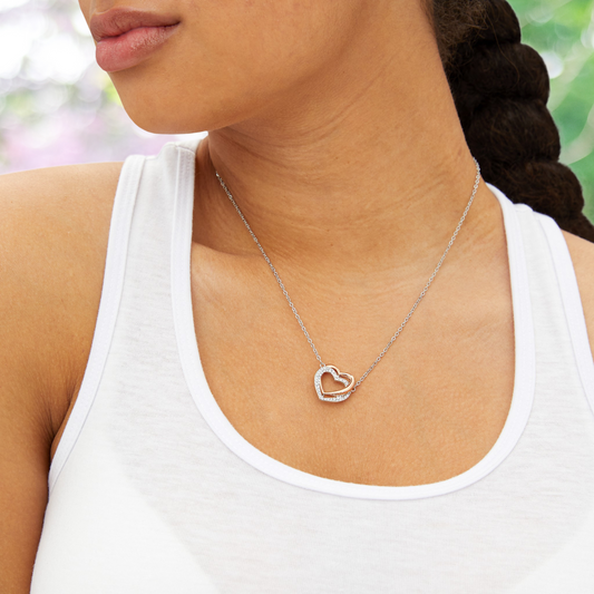 Loved Intertwining Hearts Necklace