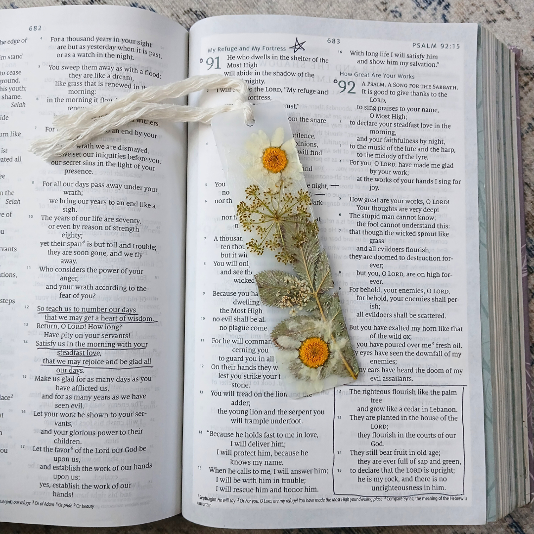 Pressed Flower Bookmarks