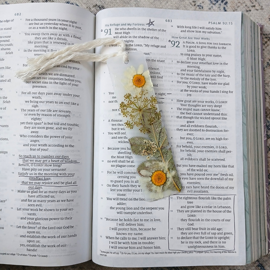 Pressed Flower Bookmarks