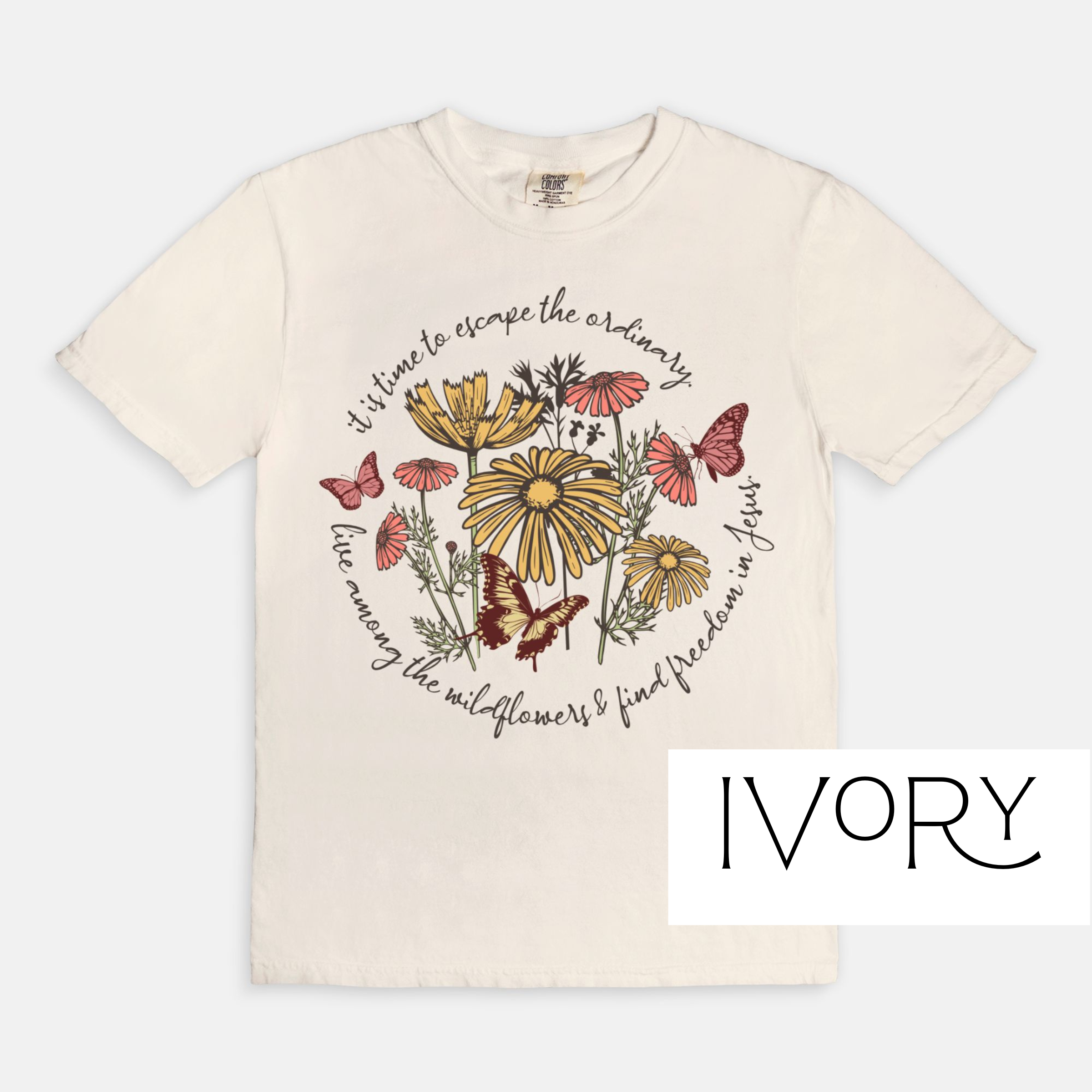 Wildflowers: Cottagecore Christian T-Shirt