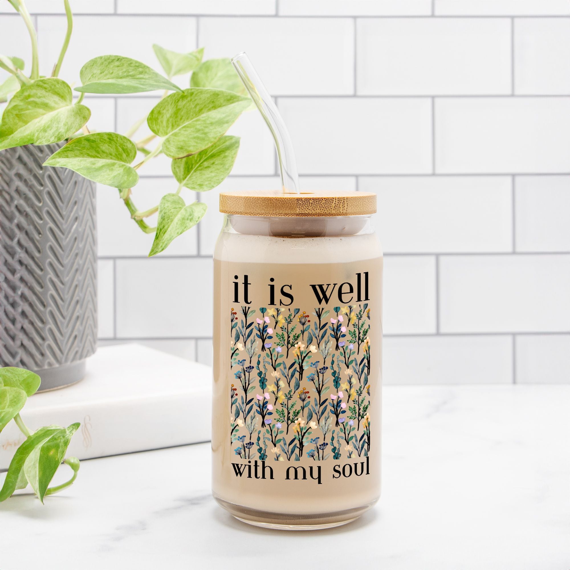 It Is Well: Christian Hymn Glass Cup