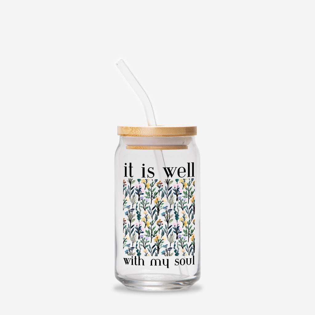 It Is Well: Christian Hymn Glass Cup