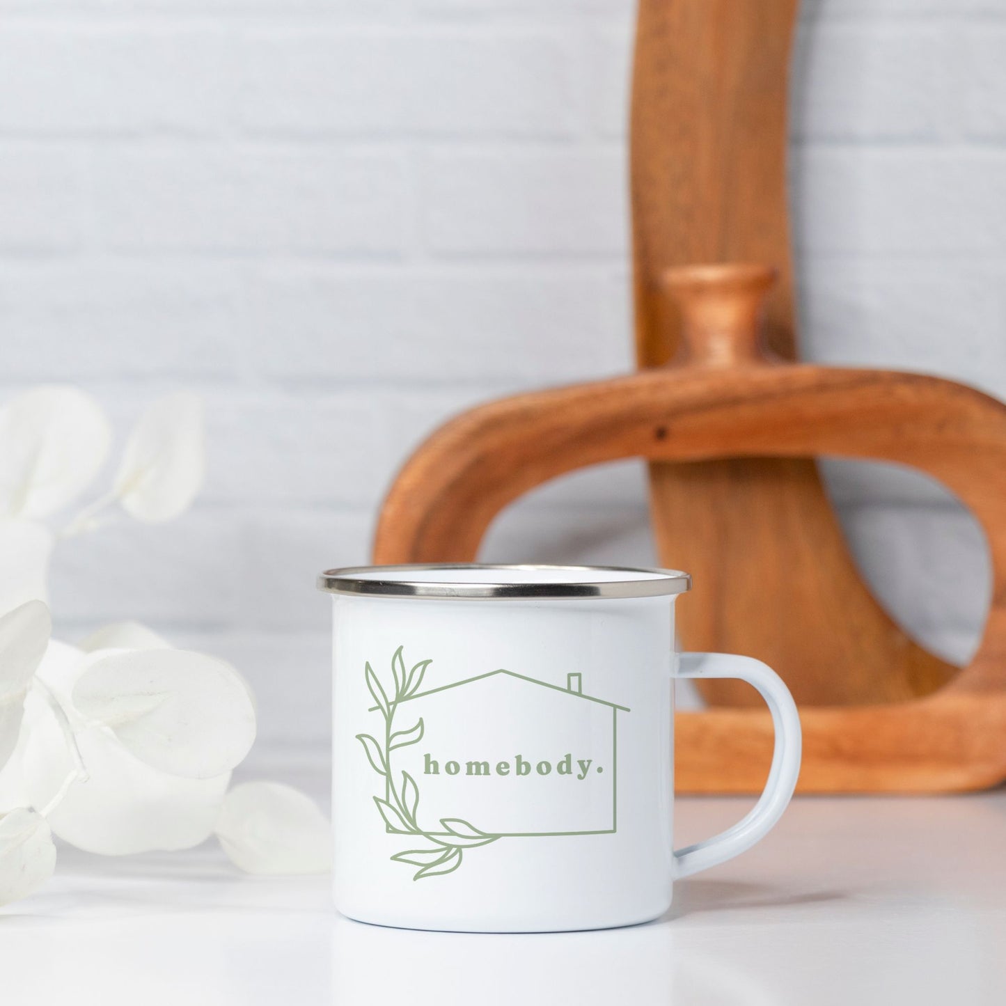 Homebody Silver Camp Mug