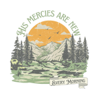 New Mercies: Bible Verse Outdoorsy Crewneck
